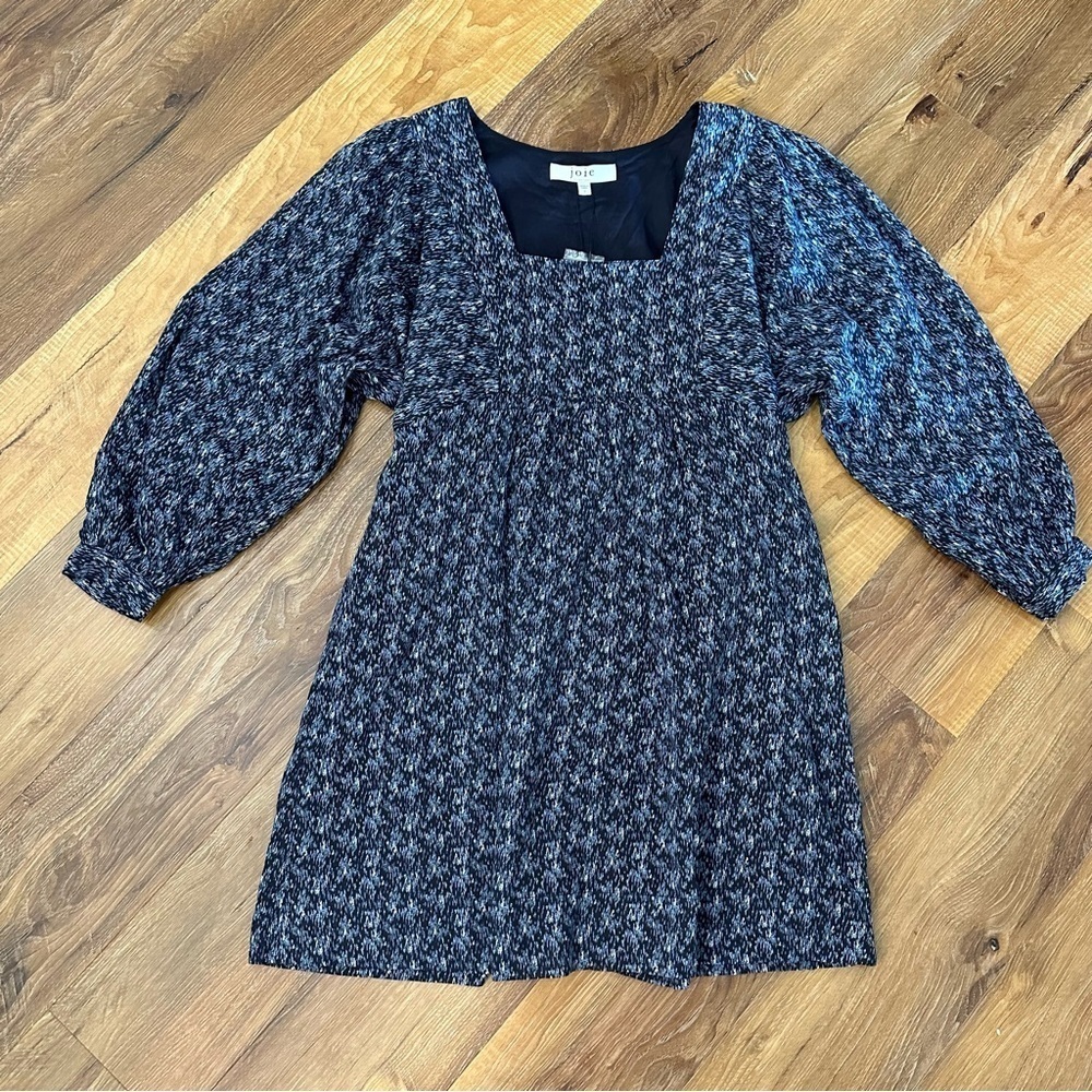NWT Joie Jade Babydoll Minidress in Graphite size S